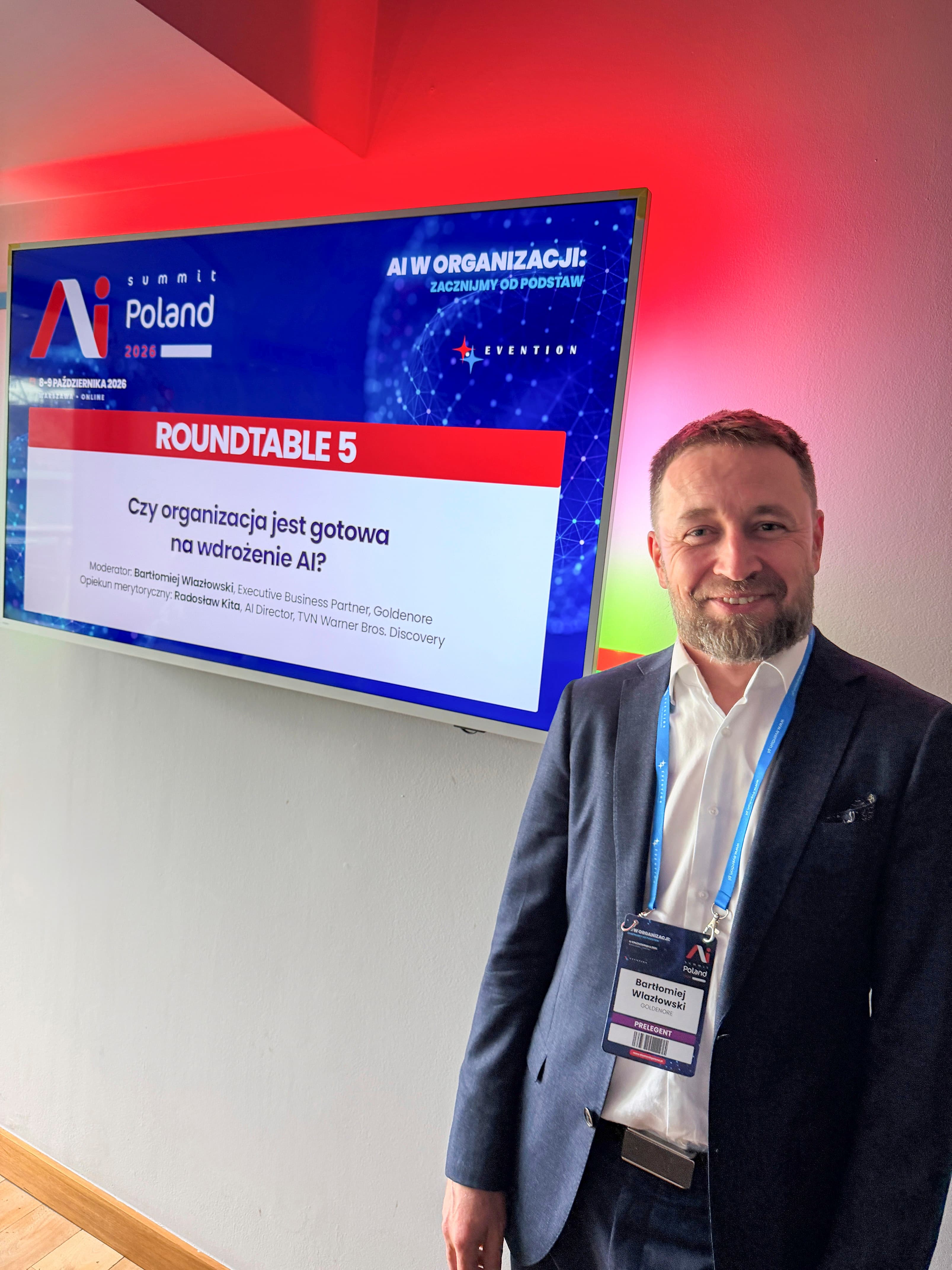 The organizational AI readiness roundtable moderator at AI Summit Poland 2026